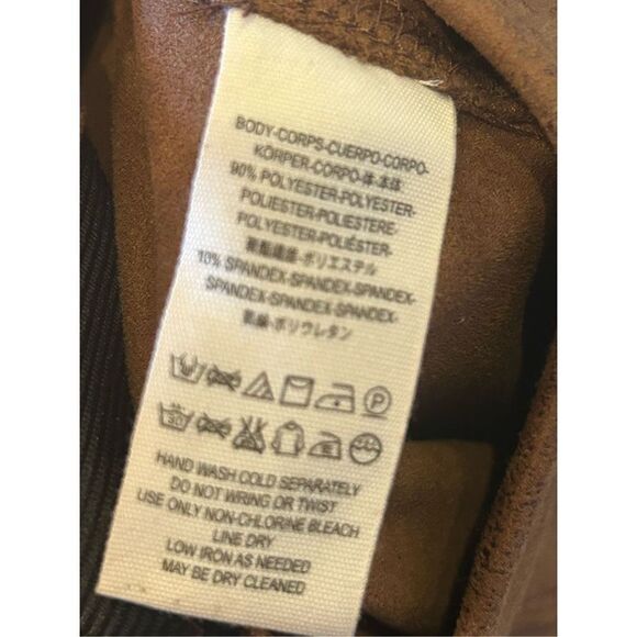 Free People Faux Suede Never Let You Go Vegan Leggings Womens Brown Size 26 - Picture 9 of 9